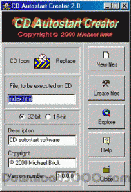 CD Autostart Creator screenshot